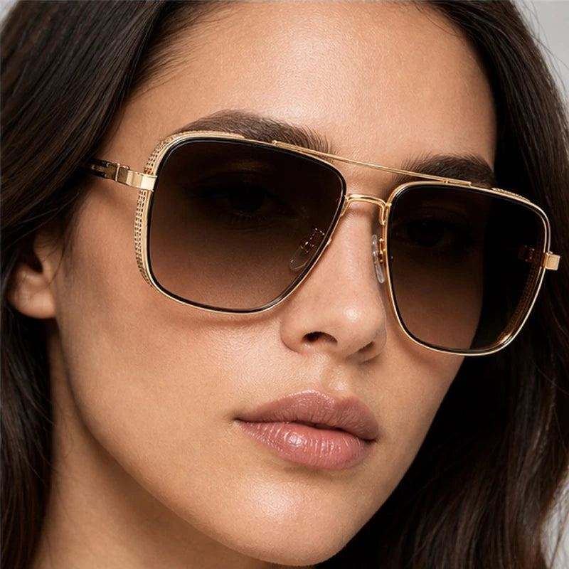 Riven Aviator Shades - Amber - uv400 protection - Eric Muller - Image 4