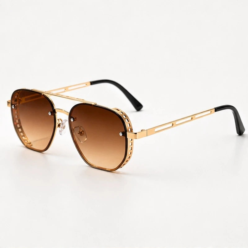 Rivvola Aviator Shades - Cognac - Sunglasses - Eric Muller - Image 1