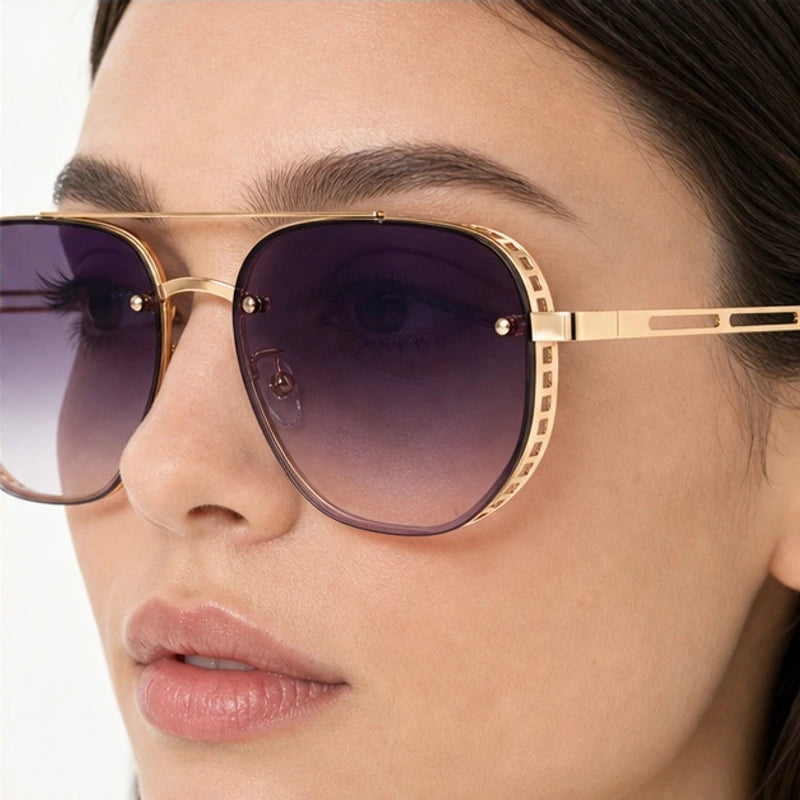 Rivvola Aviator Shades - Mauve - metal frame - Eric Muller - Image 4