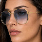 Rivvola Aviator Shades - Glacier - metal frame - Eric Muller - Image 4
