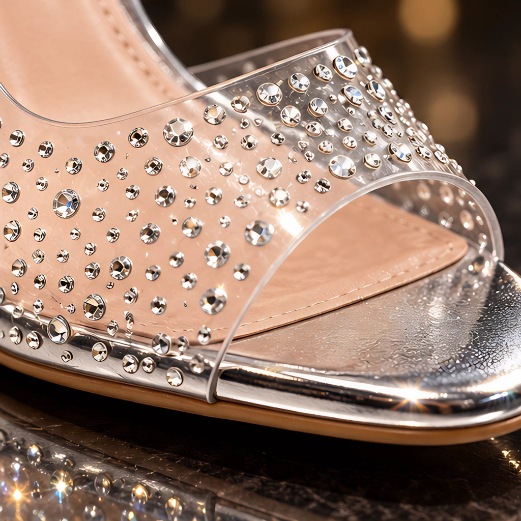 Rosanna Women's Rhinestone Stiletto Heels - Silver - Sneakers - Eric Muller - Image 3