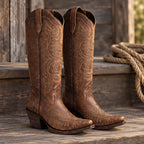 Rosemont Women's Orthopedic Cowboy Boots with Western Stitching - Chocolate Brown - Shoes - Eric Muller - Image 2