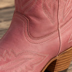 Rosemont Women's Orthopedic Cowboy Boots with Western Stitching - Pink - Footwear > Boots > Cowboy Boots - Eric Muller - Image 3