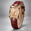 Rosera Women's Crystal-Accent Wristwatch with Rose Dial - Gold - Accessories > Watches > Square-Face Analog Watches - Eric Muller - Image 1