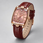 Rosera Women's Crystal-Accent Wristwatch with Rose Dial - Pink - Accessories > Watches > Square-Face Analog Watches - Eric Muller - Image 1