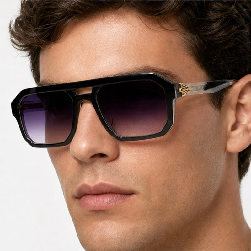 Rothmere Flat-Top Navigator Shades - Noir - navigator sunglasses - Eric Muller - Image 3