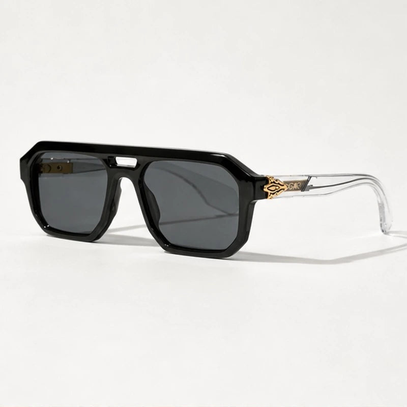 Rothmere Flat-Top Navigator Shades - Onyx - Sunglasses - Eric Muller - Image 1