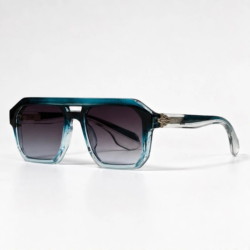 Rothmere Flat-Top Navigator Shades - Cobalt - Sunglasses - Eric Muller - Image 1