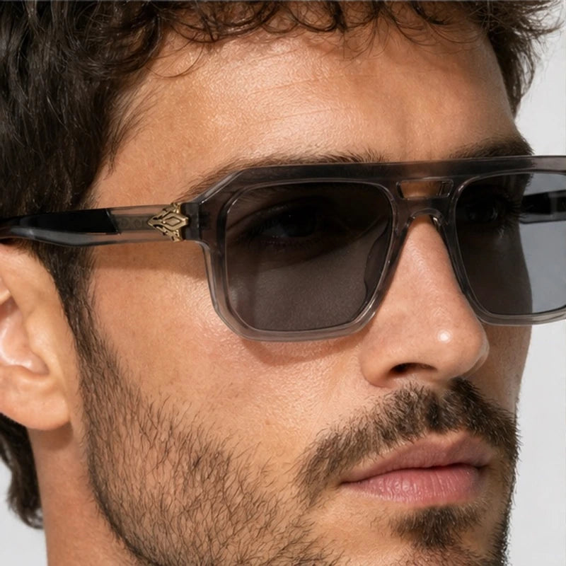 Rothmere Flat-Top Navigator Shades - Slate - navigator sunglasses - Eric Muller - Image 3