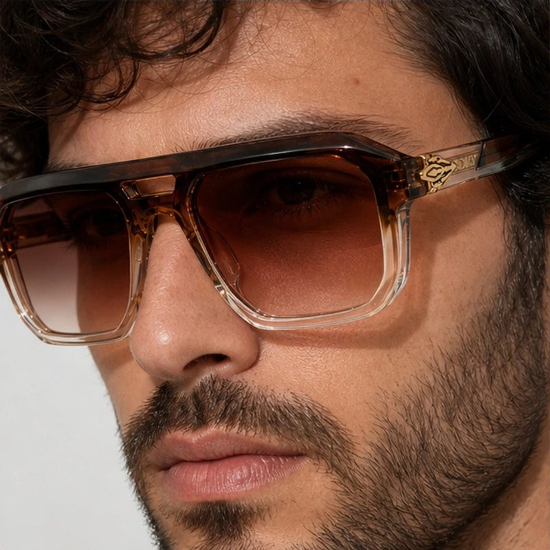 Rothmere Flat-Top Navigator Shades - Havana - navigator sunglasses - Eric Muller - Image 3