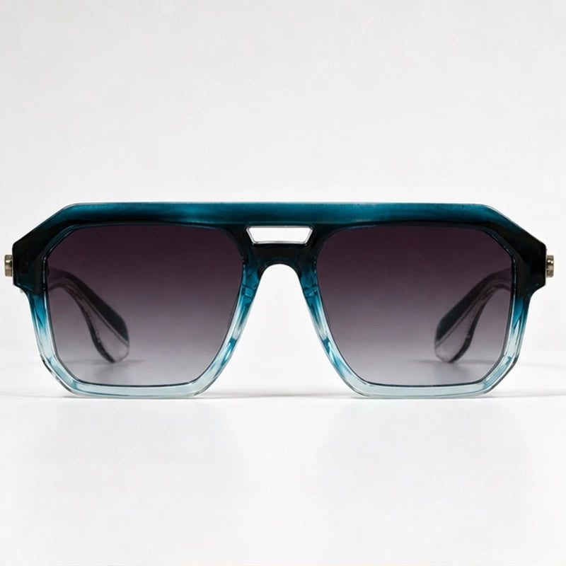 Rothmere Flat-Top Navigator Shades - Cobalt - sunglasses - Eric Muller - Image 2