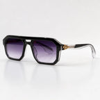 Rothmere Flat-Top Navigator Shades - Noir - Sunglasses - Eric Muller - Image 1