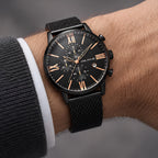 Rovello Men's Stainless Steel Chronograph Watch 45mm - Charcoal - male - Eric Muller - Image 3
