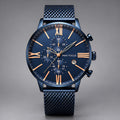 Rovello Men's Stainless Steel Chronograph Watch 45mm - Royal Blue - Accessories > Watches > Chronograph Watches - Eric Muller - Image 2