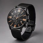Rovello Men's Stainless Steel Chronograph Watch 45mm - Charcoal - Accessories > Watches > Chronograph Watches - Eric Muller - Image 1