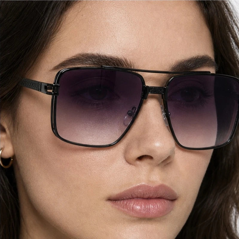 Rowan Square Navigator Shades - Noir - navigator sunglasses - Eric Muller - Image 4