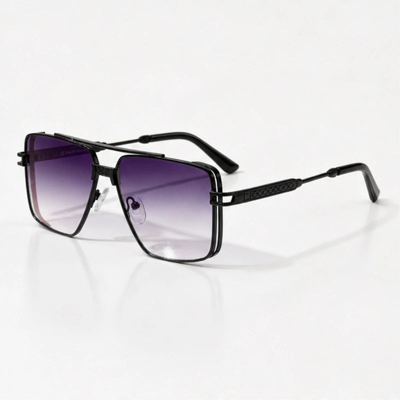 Rowan Square Navigator Shades - Noir - Sunglasses - Eric Muller - Image 1