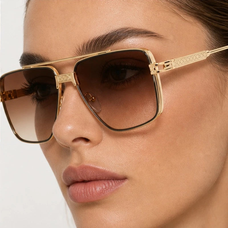 Rowan Square Navigator Shades - Amber - navigator sunglasses - Eric Muller - Image 4