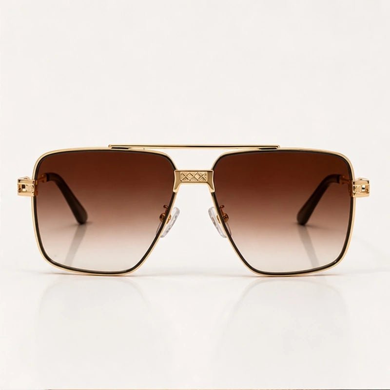 Rowan Square Navigator Shades - Amber - sunglasses - Eric Muller - Image 2