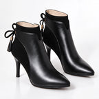 Roxana Women's Tasseled Stiletto Ankle Boots - Jet - Women's Footwear > Boots > Stiletto Ankle Boots - Eric Muller - Image 1