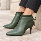 Roxana Women's Tasseled Stiletto Ankle Boots - Moss - Women's Footwear > Boots > Stiletto Ankle Boots - Eric Muller - Image 3