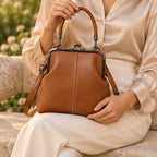 Sabina Women's Kiss-Lock Crossbody Bag - Brown - Shop All Accessories | Accessories - Eric Muller - Image 3