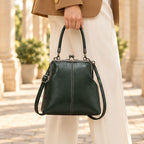 Sabina Women's Kiss-Lock Crossbody Bag - Green - Bags | Accessories - Eric Muller - Image 2