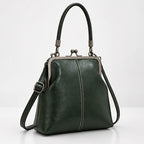 Sabina Women's Kiss-Lock Crossbody Bag - Green - Women's Accessories > Bags > Crossbody Bags - Eric Muller - Image 1