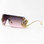 Seraph Rimless Shield Shades - Blush - Sunglasses - Eric Muller - Image 1
