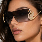 Seraph Rimless Shield Shades - Slate - rimless sunglasses - Eric Muller - Image 3