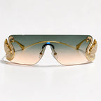 Seraph Rimless Shield Shades - Sage - sunglasses - Eric Muller - Image 2