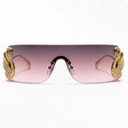 Seraph Rimless Shield Shades - Blush - sunglasses - Eric Muller - Image 2