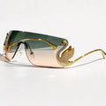 Seraph Rimless Shield Shades - Sage - Sunglasses - Eric Muller - Image 1