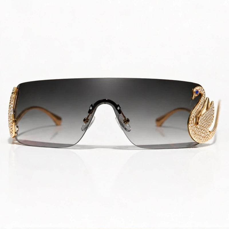 Seraph Rimless Shield Shades - Slate - sunglasses - Eric Muller - Image 2