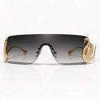 Seraph Rimless Shield Shades - Slate - sunglasses - Eric Muller - Image 2