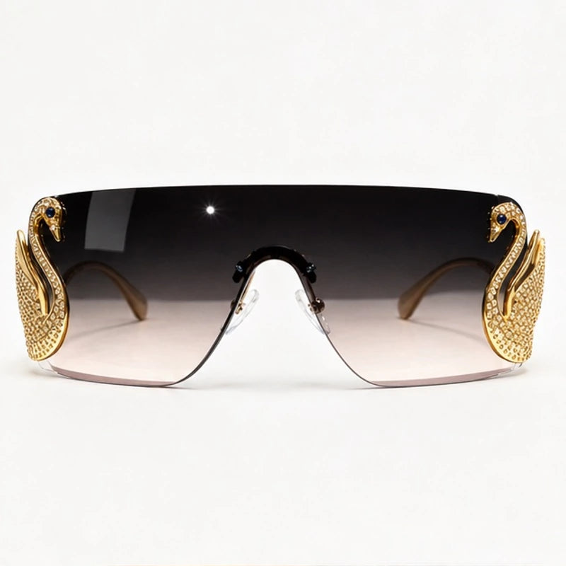 Seraph Rimless Shield Shades - Noir - sunglasses - Eric Muller - Image 2