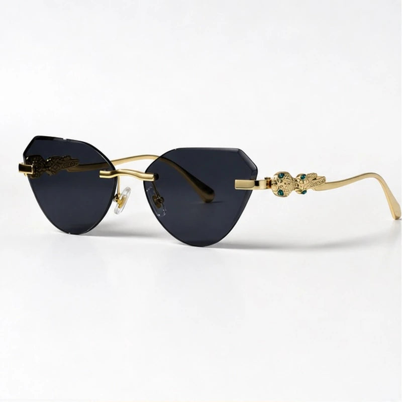 Seraphine Rimless Cat-Eye Shades - Noir - Sunglasses - Eric Muller - Image 1