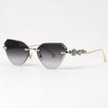 Seraphine Rimless Cat-Eye Shades - Onyx - Sunglasses - Eric Muller - Image 1