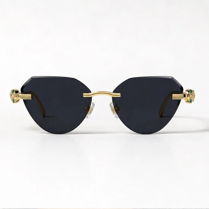 Seraphine Rimless Cat-Eye Shades - Noir - sunglasses - Eric Muller - Image 2