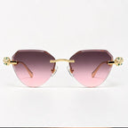 Seraphine Rimless Cat-Eye Shades - Blush - sunglasses - Eric Muller - Image 2