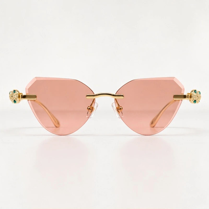 Seraphine Rimless Cat-Eye Shades - Petal - sunglasses - Eric Muller - Image 2