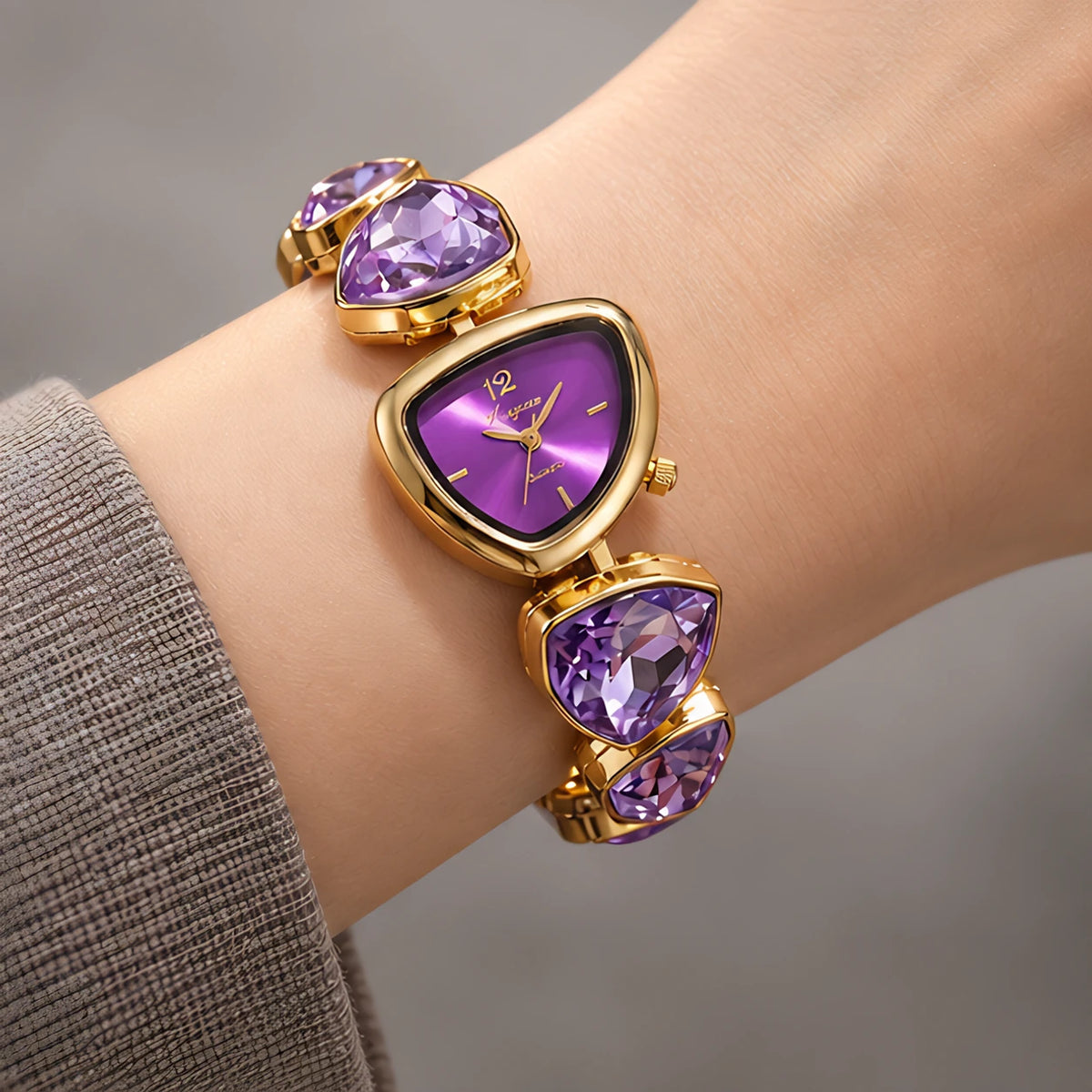 Seren Women's Triangular-Dial Watch - Purple - female - Eric Muller - Image 3
