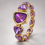 Seren Women's Triangular-Dial Watch - Purple - Accessories > Watches > Geometric Dial Watches - Eric Muller - Image 1
