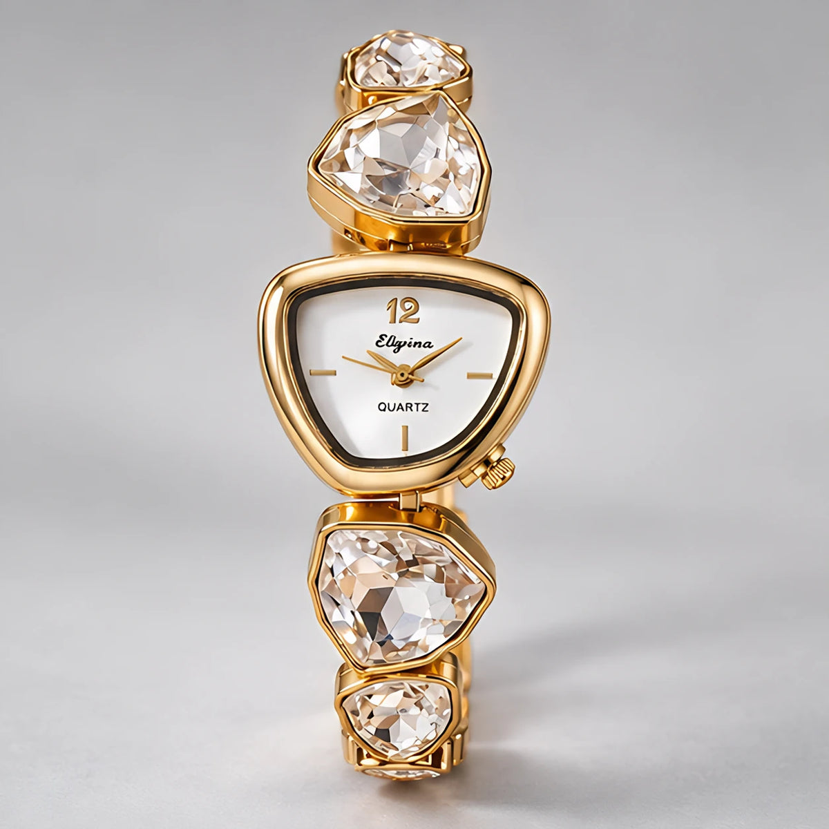 Seren Women's Triangular-Dial Watch - White - Accessories > Watches > Geometric Dial Watches - Eric Muller - Image 2