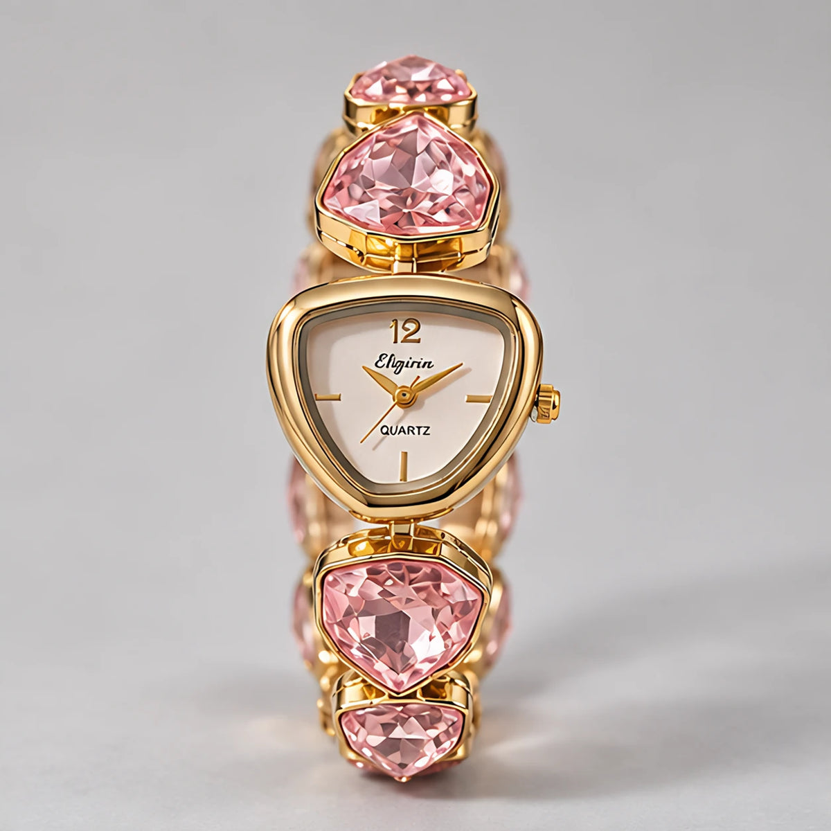Seren Women's Triangular-Dial Watch - Pink - Accessories > Watches > Geometric Dial Watches - Eric Muller - Image 2