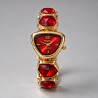 Seren Women's Triangular-Dial Watch - Red - Accessories > Watches > Geometric Dial Watches - Eric Muller - Image 2
