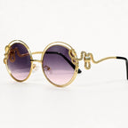 Serpo Round Wire Shades - Mauve - Sunglasses - Eric Muller - Image 1