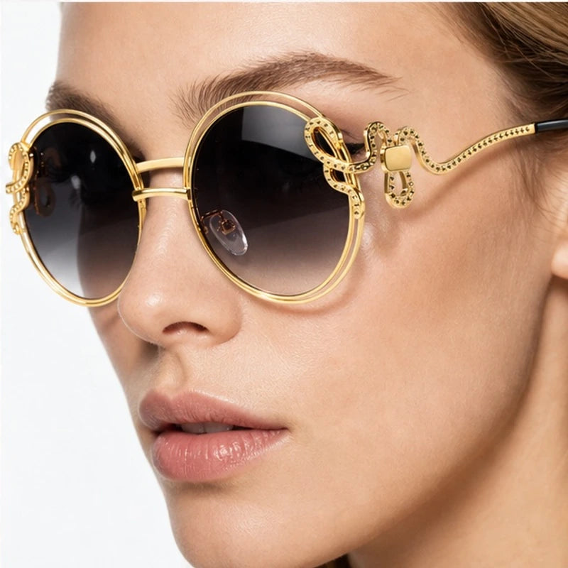 Serpo Round Wire Shades - Smoke - round sunglasses - Eric Muller - Image 3
