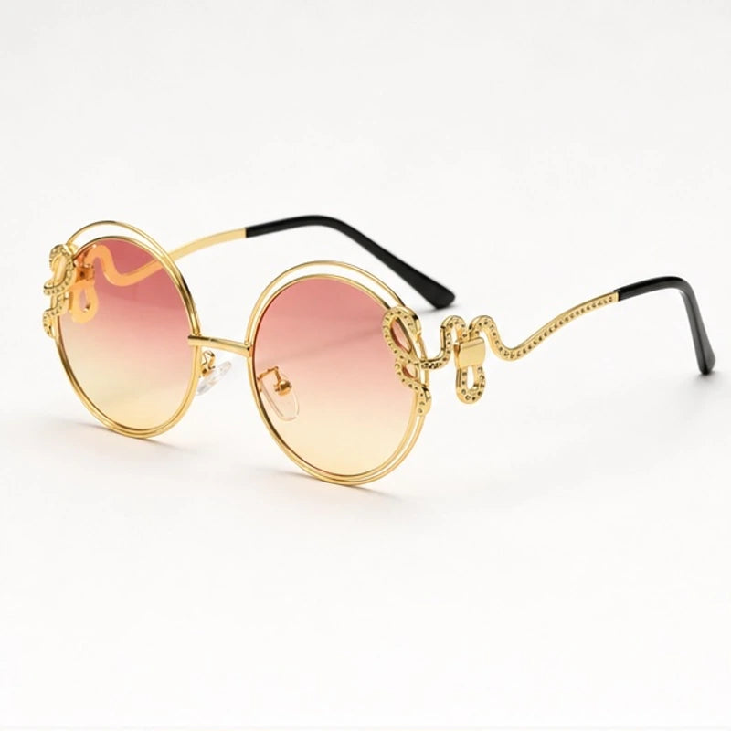 Serpo Round Wire Shades - Petal - Sunglasses - Eric Muller - Image 1