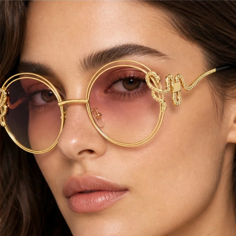 Serpo Round Wire Shades - Petal - round sunglasses - Eric Muller - Image 3